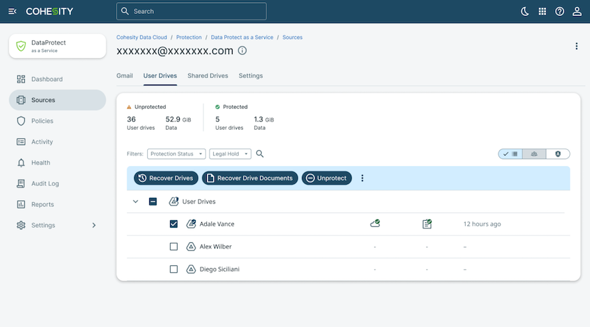 Data cloud UI image