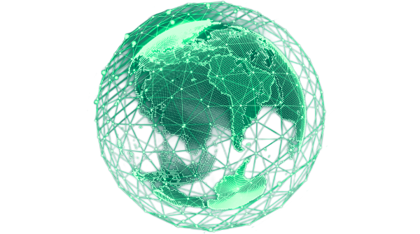 IDC globe graphic