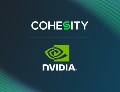 Logos de Cohesity et de NVIDIA